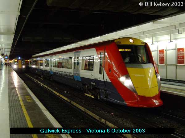 Gatwick Express unit at Victoria Station