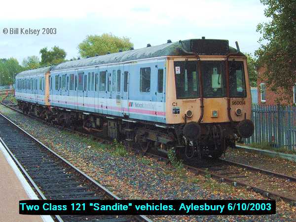 Ex-class 121 Sandite units at Aylesbury