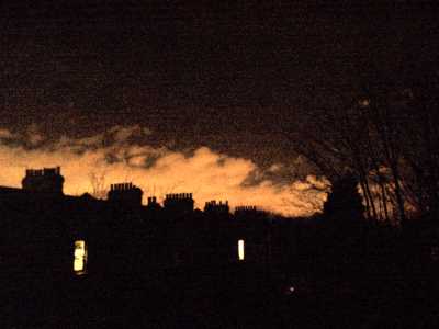 Night sky over Catford
