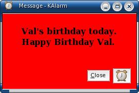 Happy birthday Val