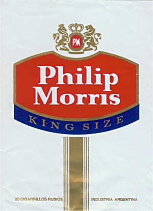 Philip Morris cigarettes from Argentina