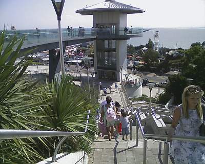 Futuristic lift at Southend