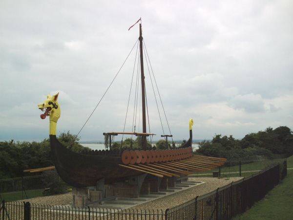 Viking boat at Pegwell Bay