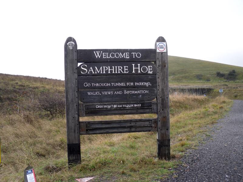 Samphire Hoe entrance sign