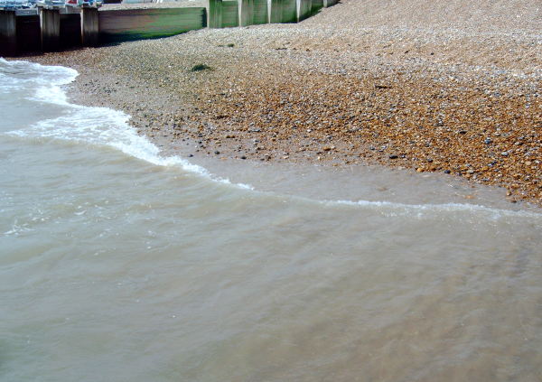 standing in the sea