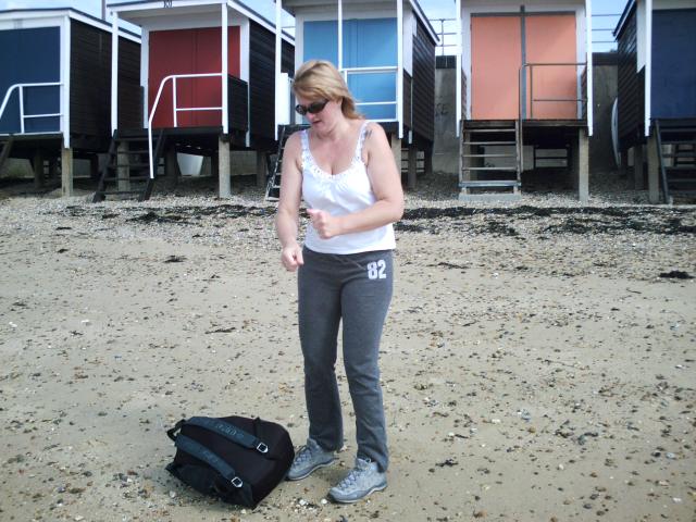 Patricia on the beach