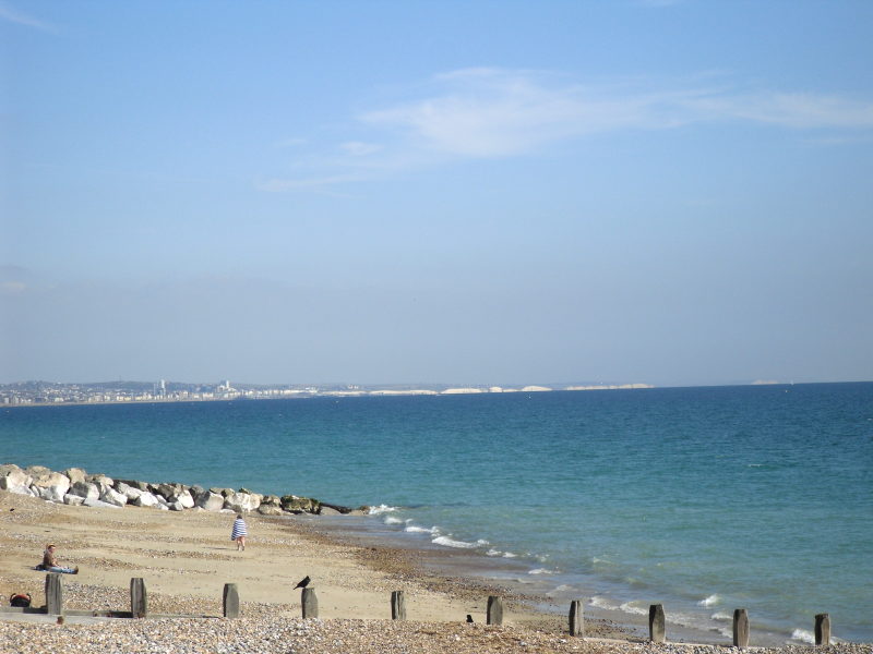 The beach at Lancing