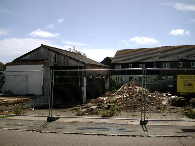 demolished garge