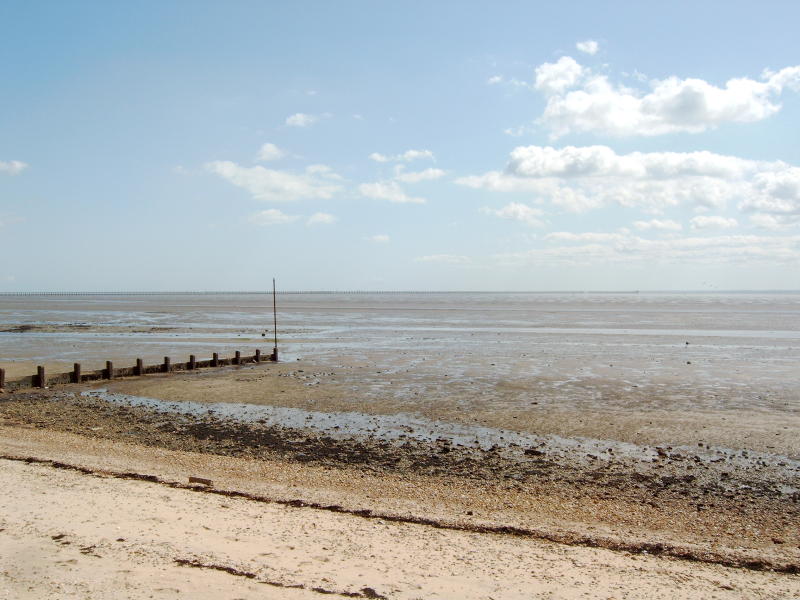 Looking out at the mudflats at Shoeburyness