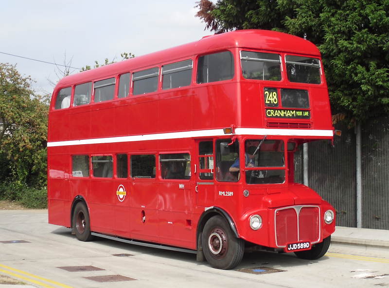 Routemaster RML2589 at Upminster tube depot