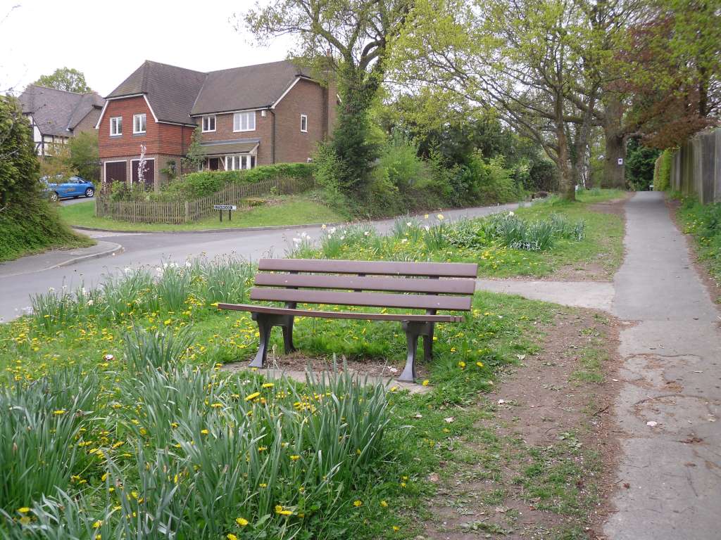 seat on hilly road in Groombridge
