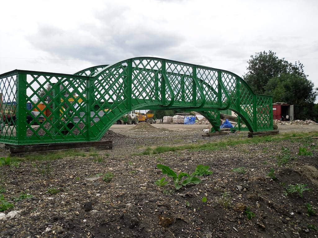 new footbridge for North Weald station 17th July 2010