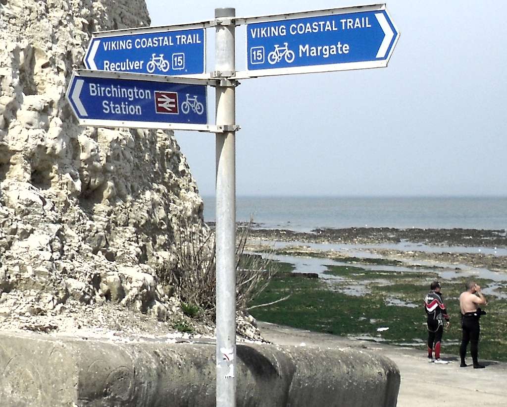 Viking coastal trail sign