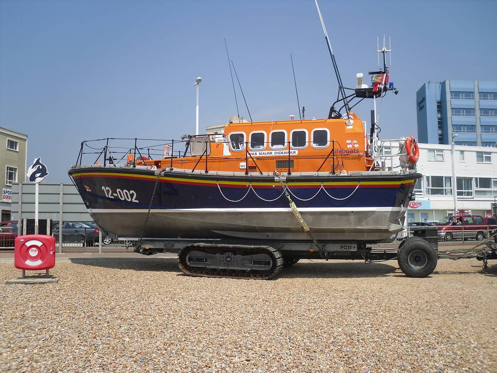 lifeboat on the beach at Hastings