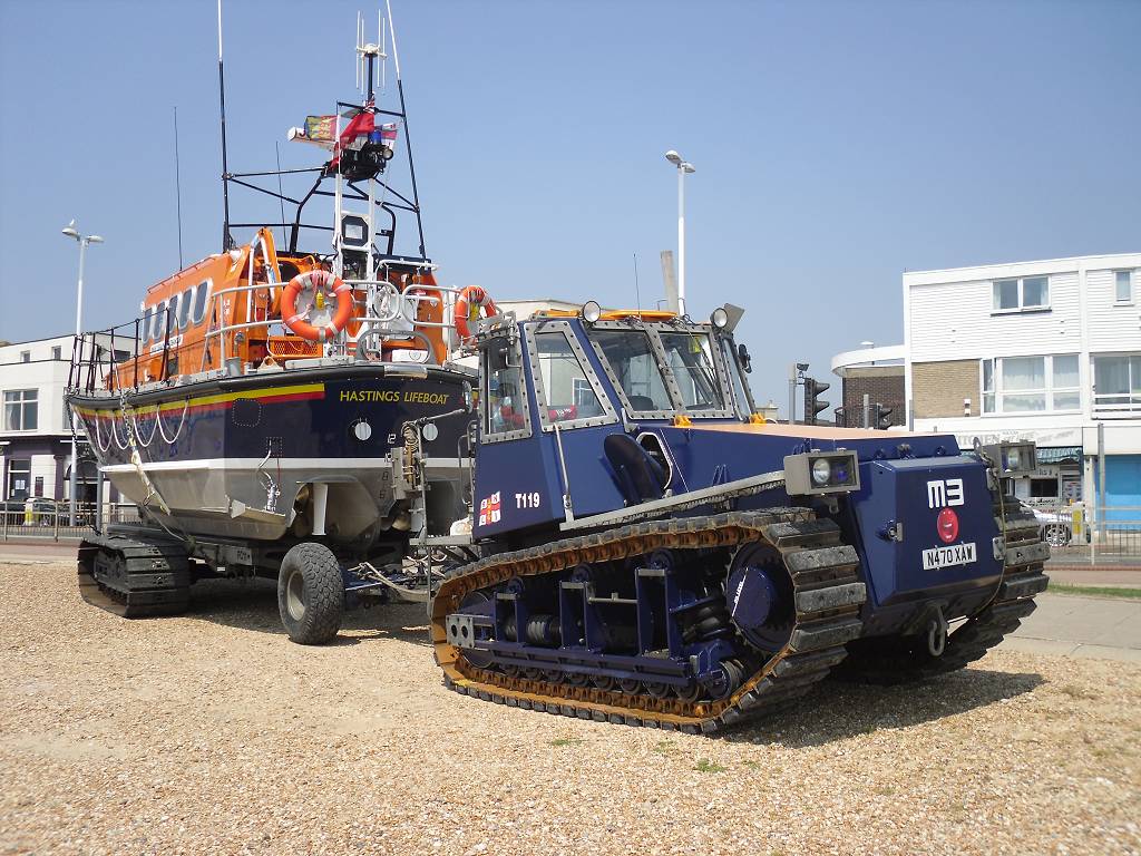 lifeboat and Tractor at Hastings