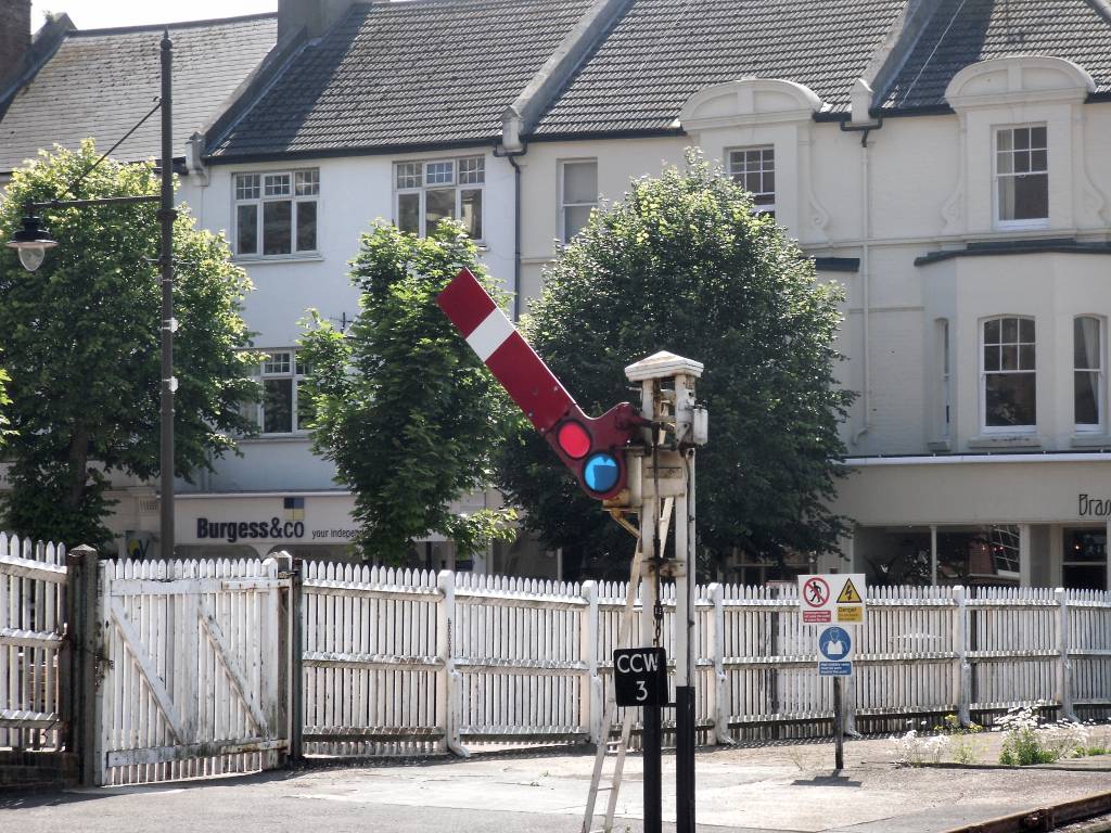 Semaphore signal at Bexhill station