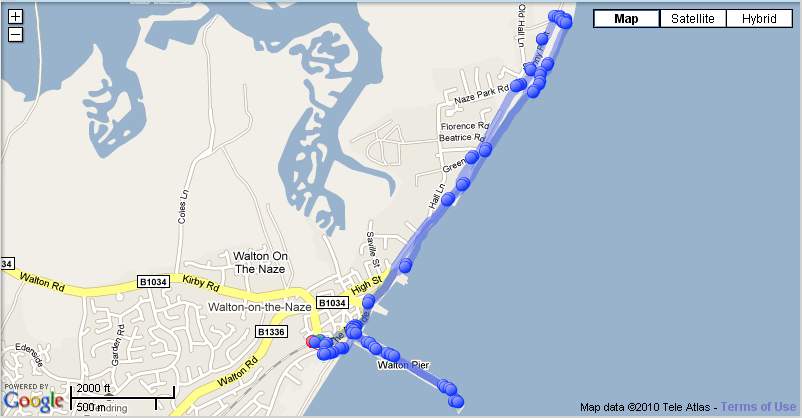 My walk at Walton-On-The-Naze