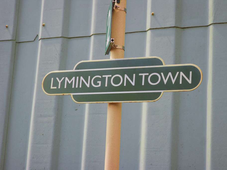 Lymington Town platform nameplates