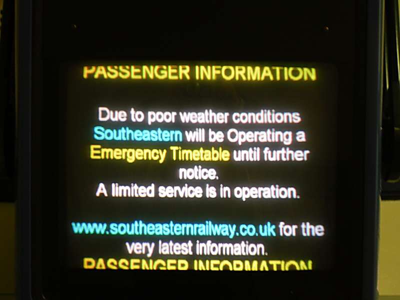 SouthEastern's sorry message