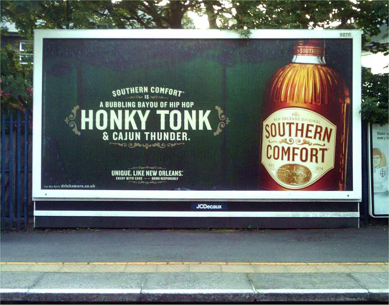 Southern Comfort advertising poster 25th June 2010