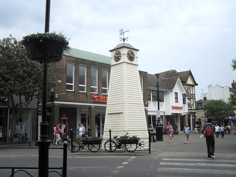 Strange clocktower in the middle of Littlehampton