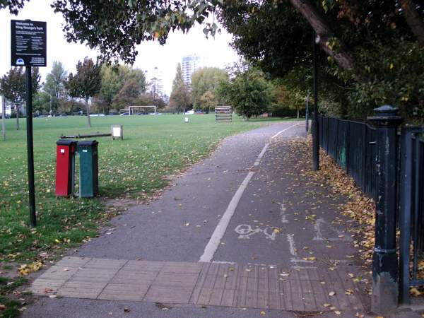 King George's park, Earlsfield, in autumn