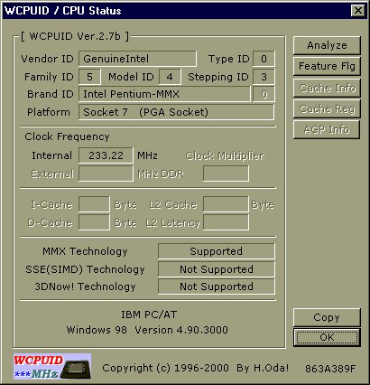 CPU in old Compaq PC