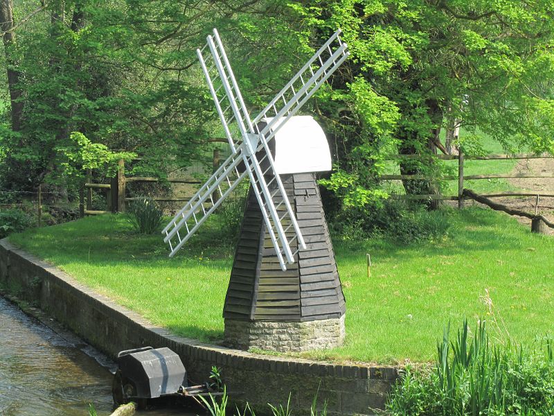 a water powered wind mill