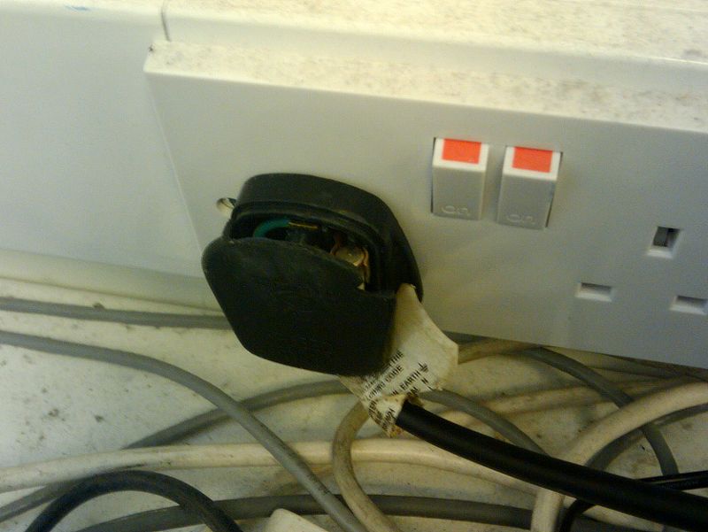 a lethal mains plug