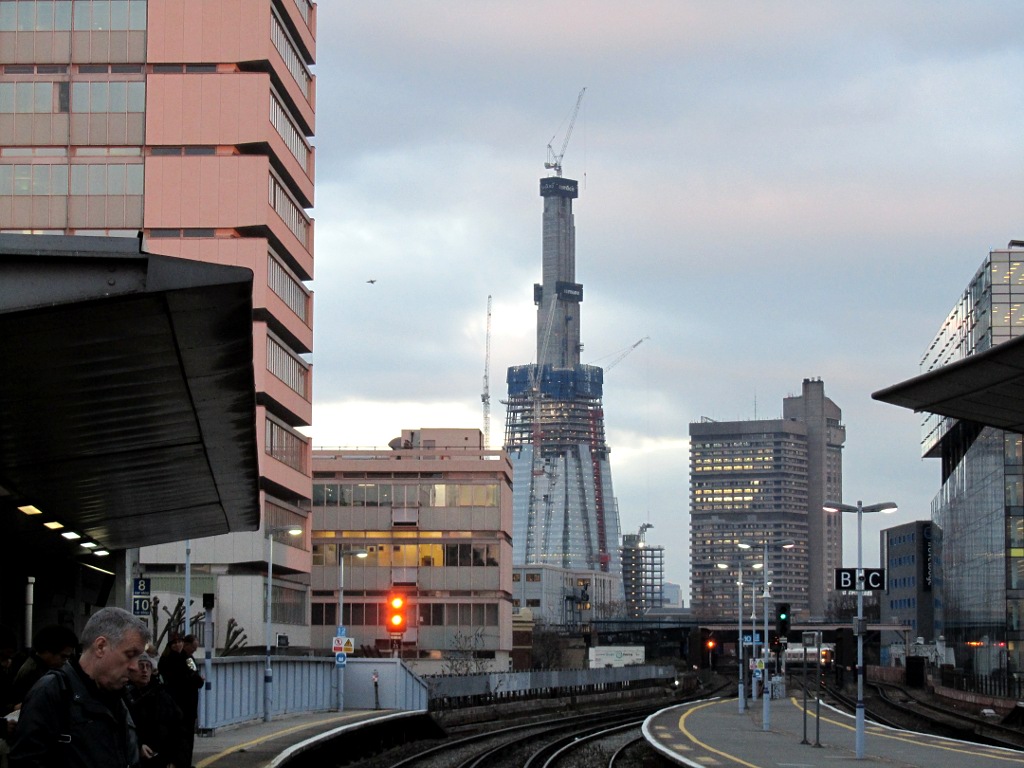 The Shard 28th January 2011 from Waterloo East station
