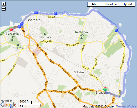 Walking from Broadstairs to Margate