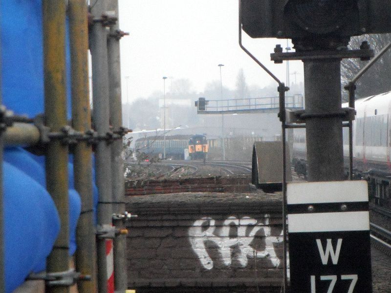 Unidentified slam door train near Wimbledon depot 14th March 2012