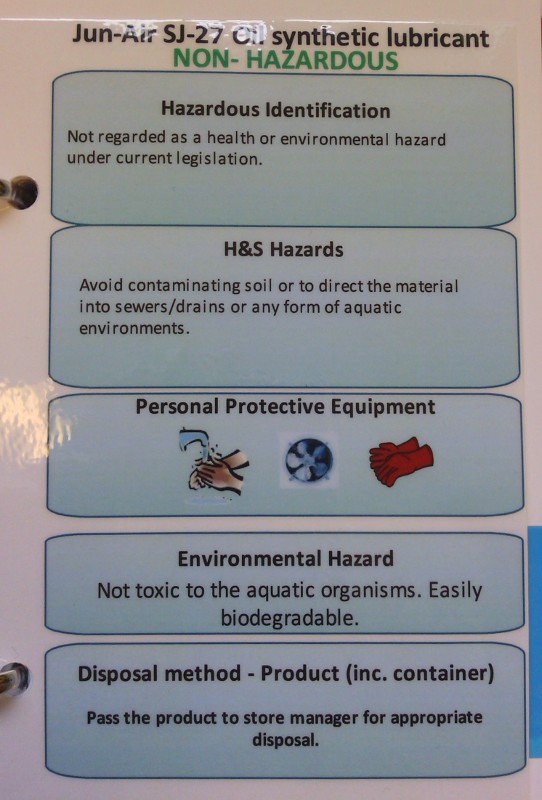 health and safety information