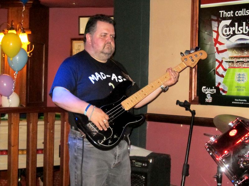Dave - one of three bass players that Jo Bangles uses
