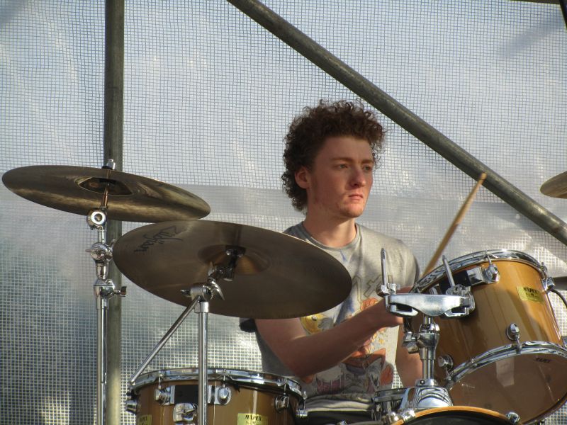 drummer for Jo Bangles set at Chattfest