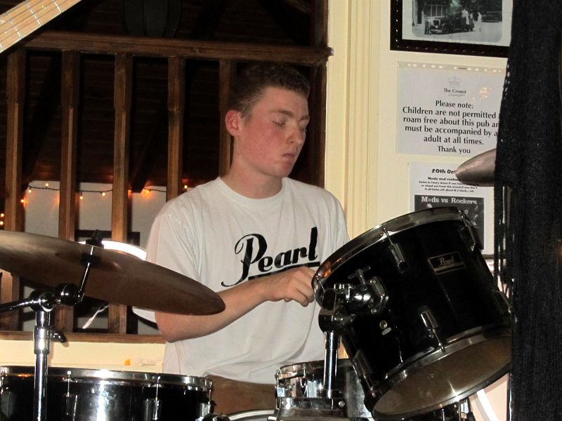 Dylan on the drums
