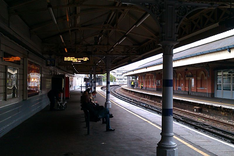 Platform A at Waterloo East at 12:47 today