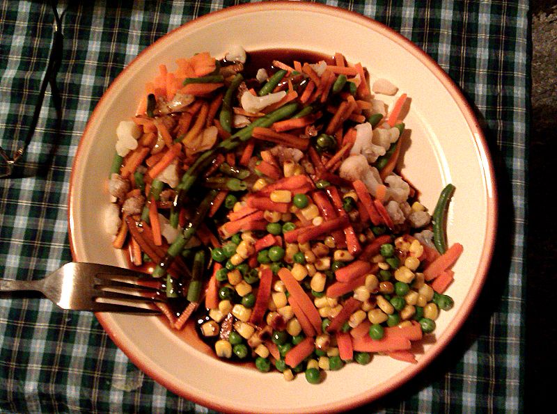 vegetable dinner (with Bovril)