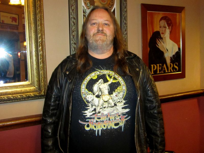 Steppenwolf t-shirt and leather jacket