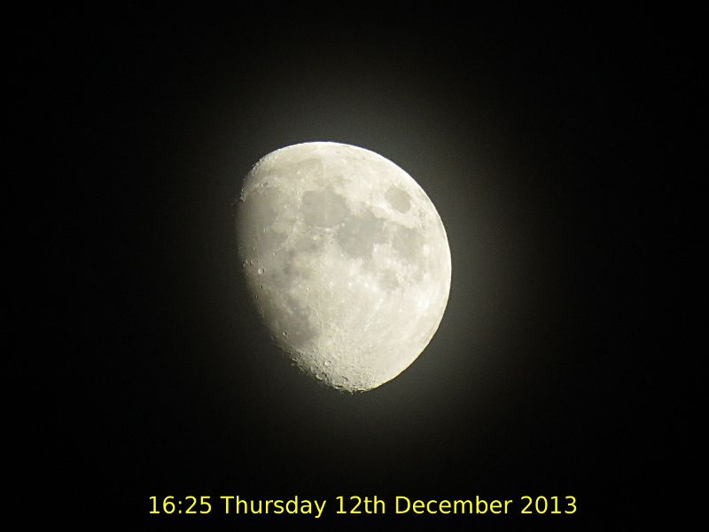 the moon 12th December 2013