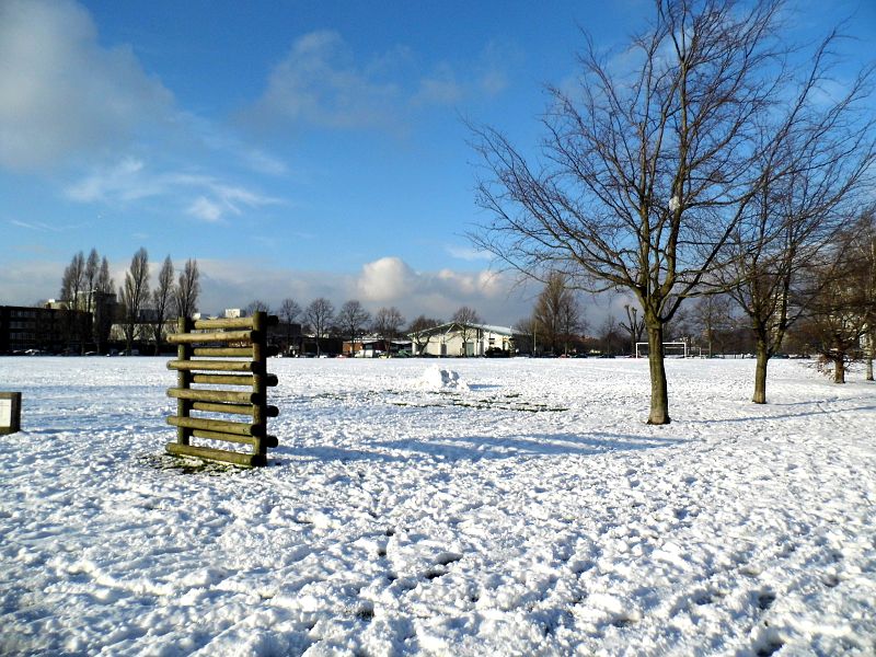King Georges park, Earlsfield, in the snow