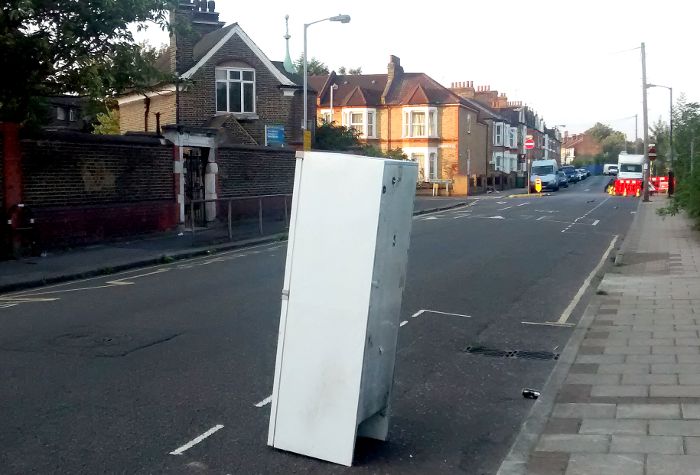 Freezer in the road