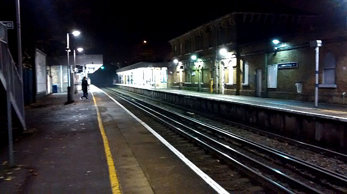 Catford Bridge station
                  looking almost deserted