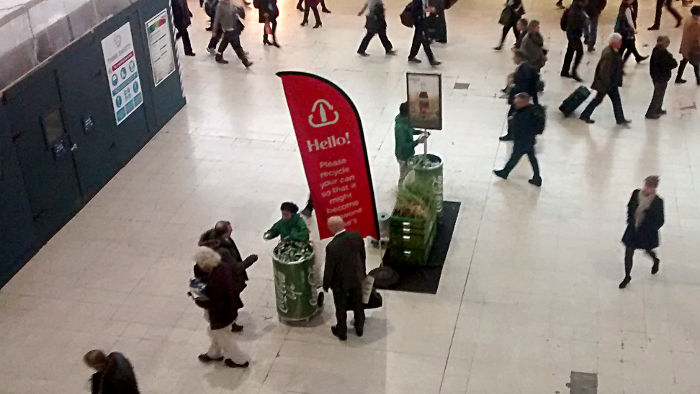 Coke Life on Waterloo
                  concourse