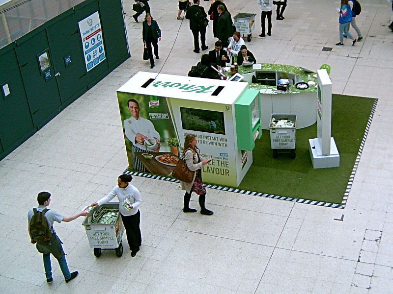 Knorr soup promotion at Waterloo station Wednesday 2nd April 2014