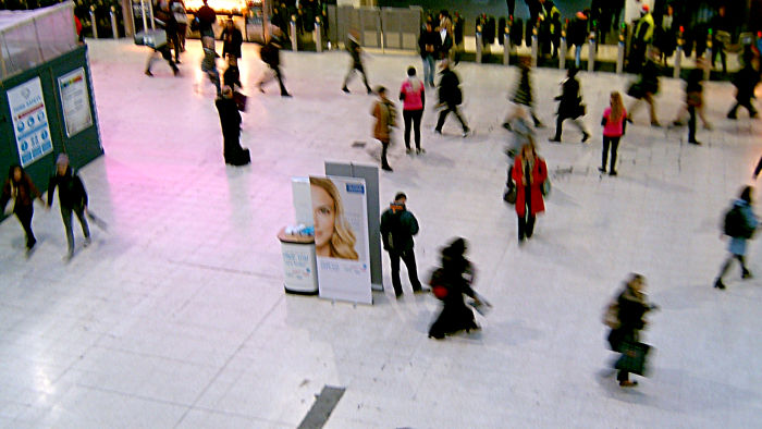 Acuvue on Waterloo
                  concourse