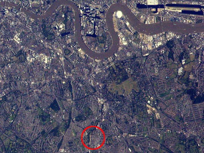 Catford from space