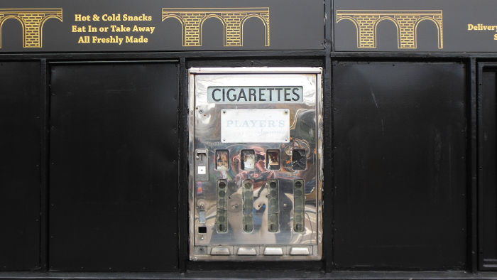 vintage cigarette
                          vending machine