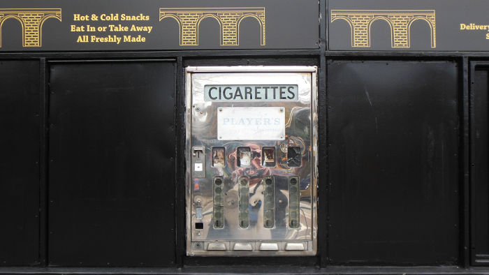 vintage cigarette
                          vending machine