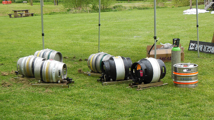 beer barrels